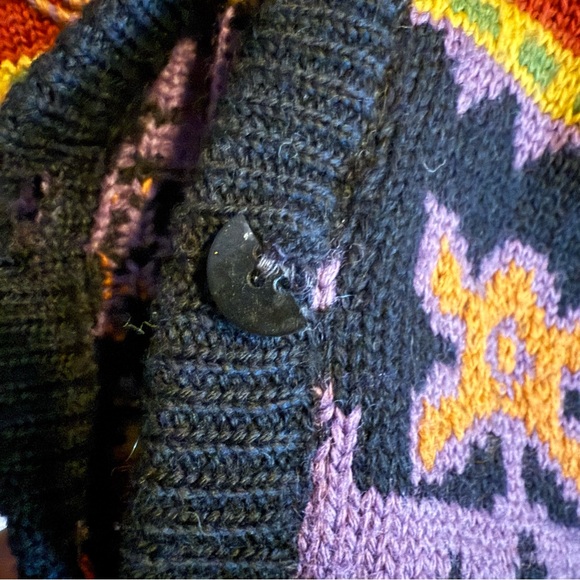 Vintage French Connection Fair Isle Wool Cardigan - Picture 6 of 6